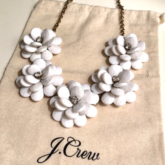 J. Crew Factory Jewelry - JCrew Factory Crystal Floral Burst Necklace